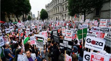 مظاهرات حاشدة بلندن وكندا رفضا لعدوان إسرائيل على غزة