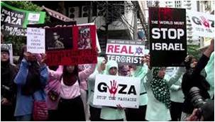 احتجاجات في جنيف تنديدًا بالعدوان الصهيوني على غزة