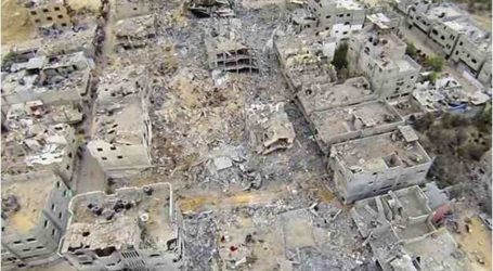 تصوير جوي يظهر مشاهد مروعة لدمار أحياء كاملة في غزة
