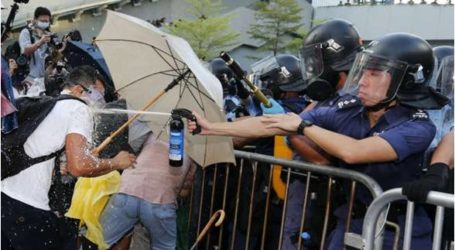 تجدد الاشتباكات بين الشرطة ومتظاهرين فى هونج كونج