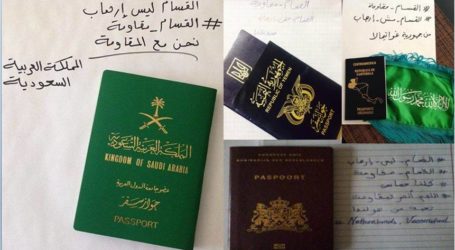 عرب يتضامنون مع كتائب القسام بجوازات سفرهم