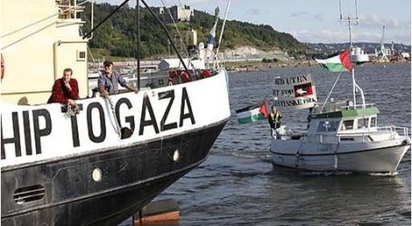 سفينة إلى غزة  تصل كوبنهاغن في طريقها لكسر الحصار