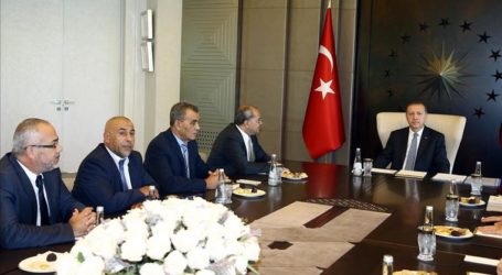 أردوغان يلتقي وفد الأعضاء العرب في الكنيست الإسرائيلي
