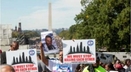 آلاف الأمريكيين السود يتظاهرون في واشنطن ضد الظلم والعنصرية