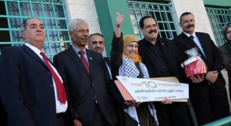 معلمة فلسطينية تفوز بجائزة نوبل لأفضل معلم في العالم