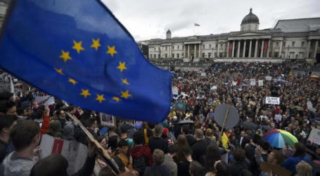 تظاهرات حاشدة لمعارضي خروج بريطانيا من الاتحاد الأوروبي