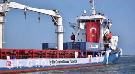 شاحنات جديدة من مساعدات السفينة التركية الثانية تصل غزة