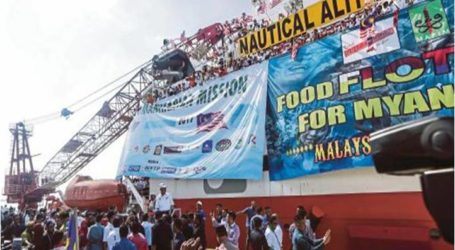 أسطول الأغذية البحري إلى ميانمار برهان على عدم تجاهل قضية أقلية الروهينغيا المسلمة