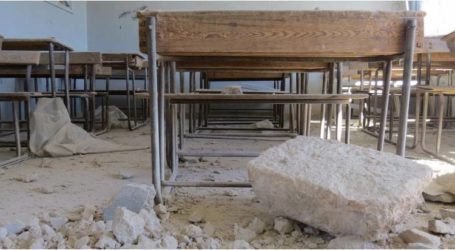ضحايا بقصف النظام السوري مدرسة في ريف حماة