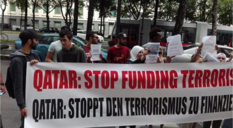 مظاهرة في فيينا النمساوية دعما لـ  قطر