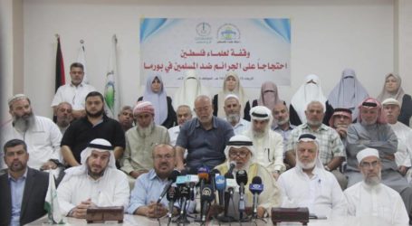 رابطة علماء فلسطين تنظم وقفة تضامناً مع مسلمي الروهينغا
