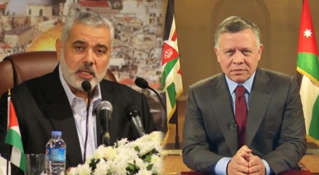 هنية للملك الأردني : للأردن دور مهم في إنجاح المصالحة