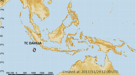 بعد إعصار سيمباكا، إعصار استوائي آخرتجاه إندونيسيا