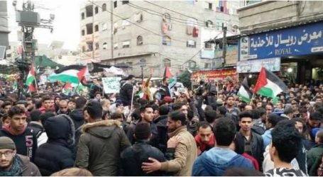 مظاهره شمال قطاع غزة للمطالبة بإنهاء الحصار الاسرائيلي