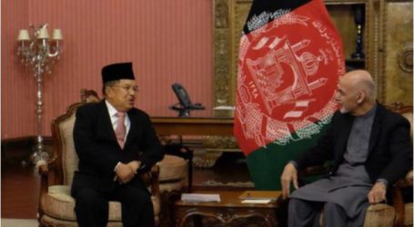 رئيس أفغانستان أشرف جاني يستقبل  يوسف كلا في قصر دلكوسا بكابول