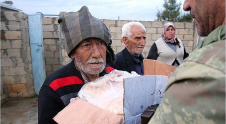 مساعدات إنسانية تركية إلى سكان قرى في عفرين