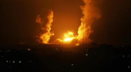 غارات إسرائيلية عنيفة على أراض في غزة