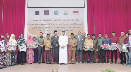 إندونيسيا:8000  مشروع إنتاجي من قطر الخيرية لأيتام وأسر إندونيسيا