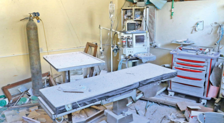 النظام السوري يقصف بالبراميل مشفى في إدلب