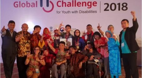 إندونيسيا تظهر كبطل في تحدي تكنولوجيا المعلومات العالمية  للشباب ذوي الإعاقة
