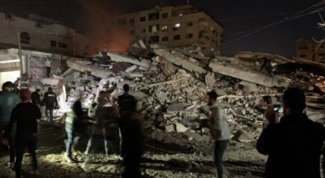 الاحتلال يدمر مقر جمعية أرض السلام للإغاثة والتنمية بغزة