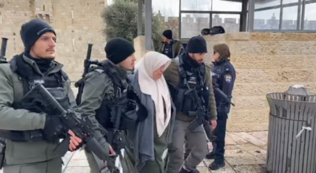 بعد الاعتداء عليها بالضرب ..الاحتلال يعتقل سيدة قرب باب العامود في القدس