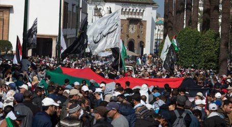 مسيرة حاشدة بالعاصمة المغربية رفضا لصفقة القرن