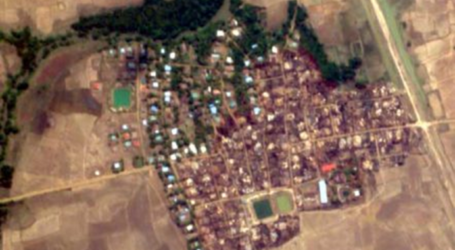 فظائع جديدة.. صور أقمار صناعية تكشف حرق 200 منزل بقرية أراكانية
