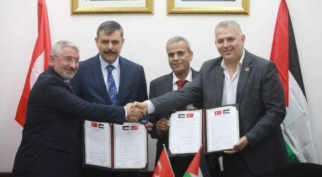 اتفاقية توأمة للتعاون بين قلقيلية الفلسطينية وجوروم التركية