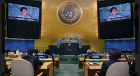في الجمعية العامة للأمم المتحدة ، إندونيسيا تتضامن بقوة مع فلسطين