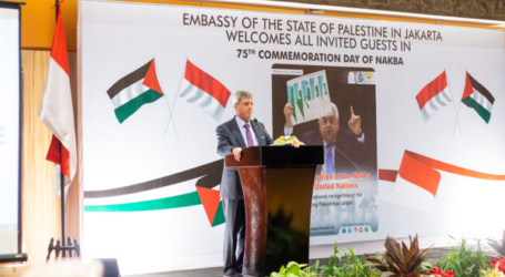 السفارة الفلسطينية في جاكرتا تحتفل بالذكرى الخامسة والسبعين للنكبة