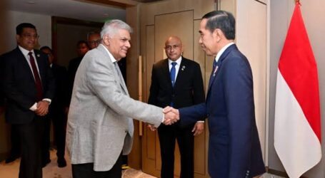 الرئيس جوكوي يلتقي بالرئيس السريلانكي في الصين ويناقش التعاون