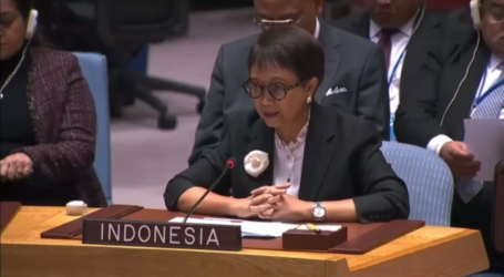 انسحاب وزيرة الخارجية الإندونيسية عند إلقاء السفير الإسرائيلي كلمة في مجلس الأمن 