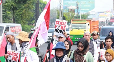 الآلاف من سكان جاكرتا ينضمون إلى مسيرة تضامنية مع فلسطين